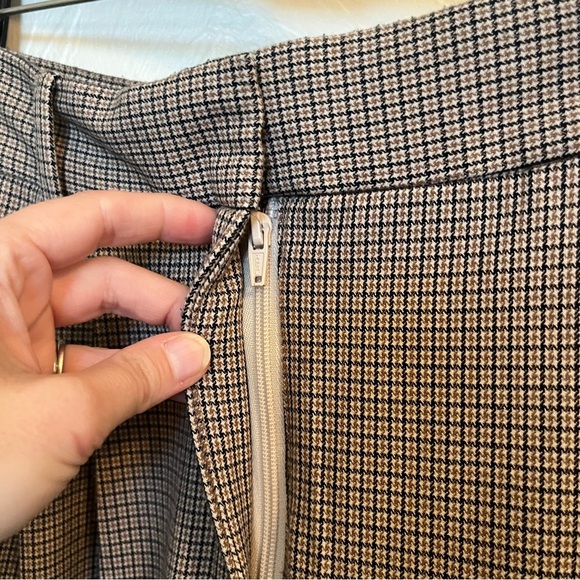 ABERCROMBIE & FITCH Curve Love A&F Sloane Tailored Wide Leg Pant in Brown Sz 6S - Picture 5 of 12